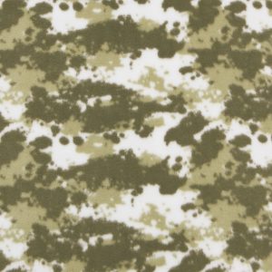 Green Camouflage Anti Pill Fleece Fabric