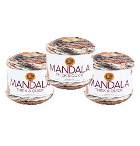 Lion Brand Mandala Thick   Quick 87yds Super Bulky Acrylic Yarn 3 Bundle