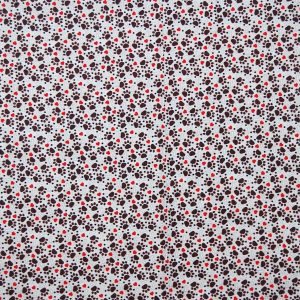 Paws   Stars on Brown Novelty Cotton Fabric