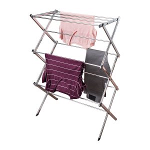 Honey Can Do 29.5 x 41.5 Chrome Commercial Folding Drying Rack