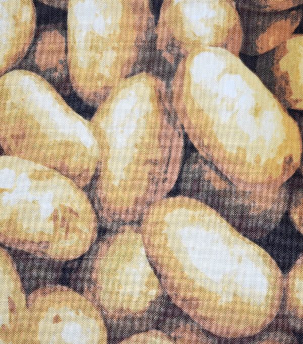 Novelty Cotton Fabric Potatoes - Image 2