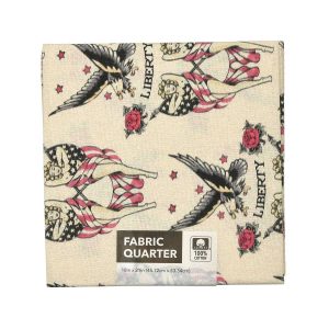 Lady Liberty Cotton Fabric Quarter