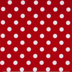 Large Dots on Red Quilt Cotton Fabric by Keepsake Calico