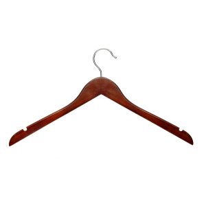 Honey Can Do 17.5 x 9 Cherry Wood Shirt Hangers 20pk