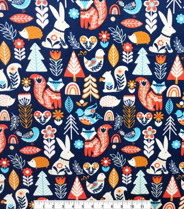 Folk Wilderness Super Snuggle Flannel Fabric - Image 2