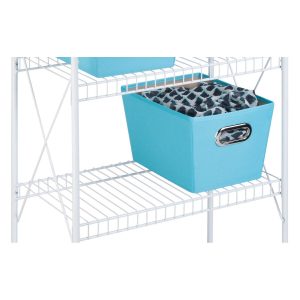 Honey Can Do 23 x 41 White Steel 4 Tier Storage Shelf - 1