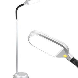 Brightech Litespan LED Floor Lamp   Silver