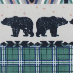 Wilderness   Plaid Anti Pill Fleece Fabric