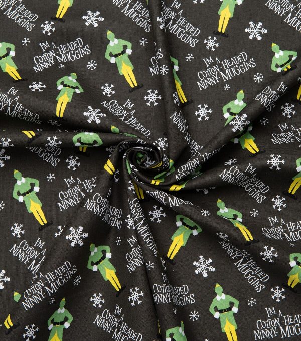 Elves   Snowflakes Christmas Cotton Fabric - Image 5