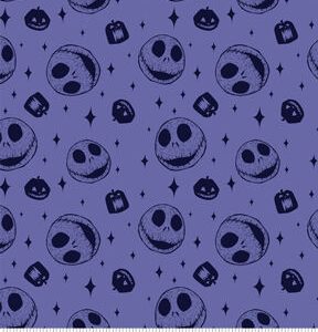 Nightmare Before Christmas Halloween Sketch Cotton Fabric