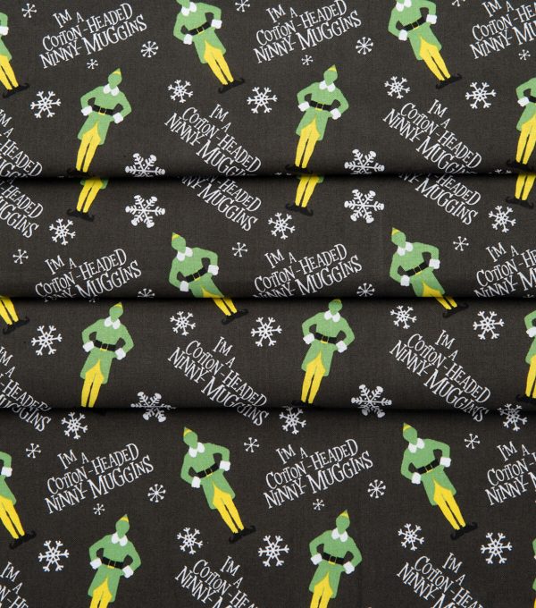 Elves   Snowflakes Christmas Cotton Fabric - Image 4