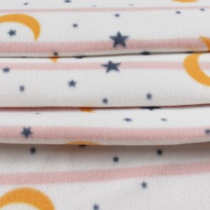 Moon and Stars Blizzard Fleece Fabric