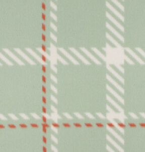 Teal Plaid Blizzard Fleece Fabric