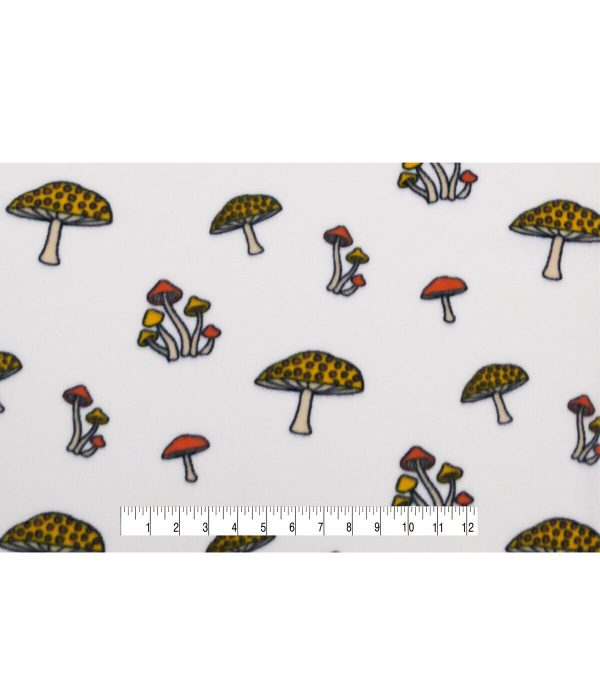POP! Mushrooms Lightweight Fleece Fabric - Image 4