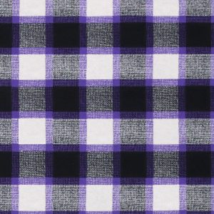Purple Black Textured Check Super Snuggle Flannel Fabric - 1