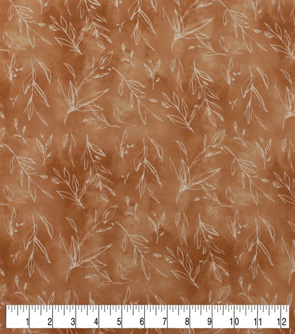 Leaves Super Snuggle Flannel Fabric - Image 3