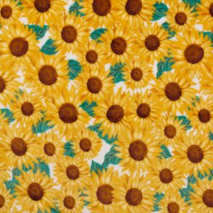 Sew Lush Sunflowers Fleece Fabric