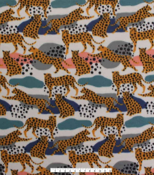 Big Cats Blizzard Fleece Fabric - Image 2