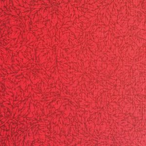 Red Leaf Textured Quilt Cotton Fabric by Keepsake Calico