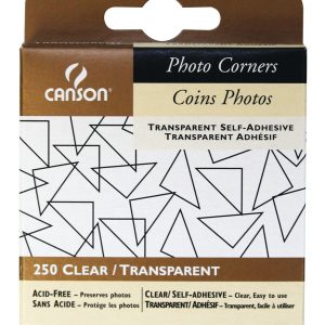 Canson 250pk Clear Self Adhesive Photo Corners