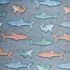 Sew Lush Shark Embossed Fleece Fabric