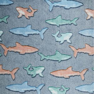 Sew Lush Shark Embossed Fleece Fabric