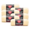 Red Heart Super Saver Brushed 260yds Worsted Acrylic Yarn 6 Bundle