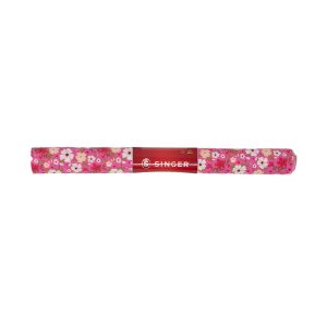 SINGER 18 x 21 Floral on Pink Cotton Fabric Quarter 1pc