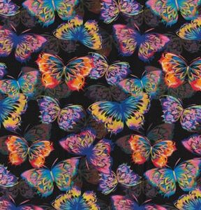 Fabric Traditions Large Brights Butterfly Premium Cotton Fabric