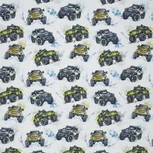 Monster Trucks Super Snuggle Flannel Fabric
