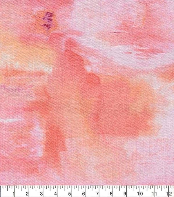 Pink Watercolor Cotton Fabric by Keepsake Calico - Image 2