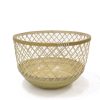 13 Natural Bamboo Open Weave Basket by Place   Time