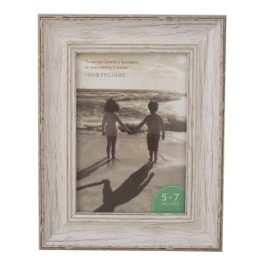 Northlight 5 x 7 White Vintage Wall   Tabletop Picture Frame