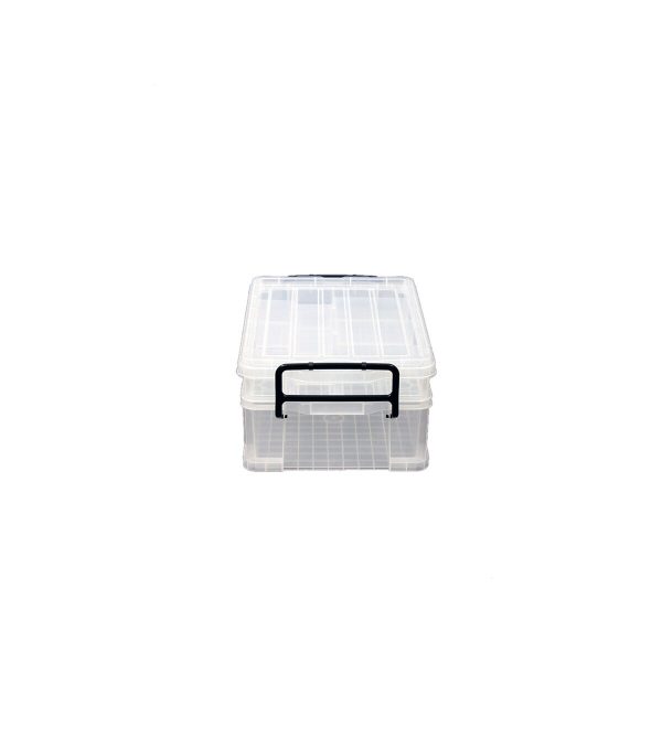17 x 12 Stackable Durable Plastic Storage Bin With Lid by Top Notch - Image 2