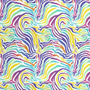 Rainbow Zebra Super Snuggle Flannel Fabric