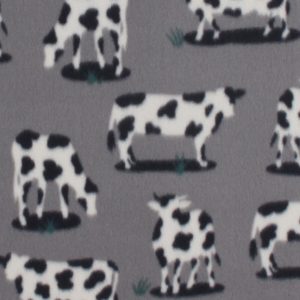 Multi Standing Cow Blizzard Fleece Fabric
