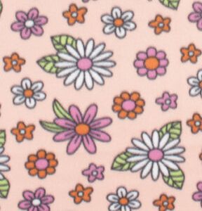 Pink   White Daisy Blizzard Fleece Fabric