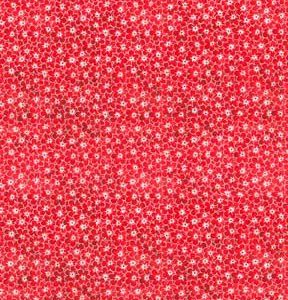 Fabric Traditions Floral on Red Cotton Fabric by Keepsake Calico