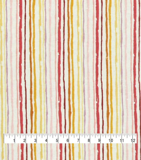 Pastel Stripe Super Snuggle Flannel Fabric - Image 3