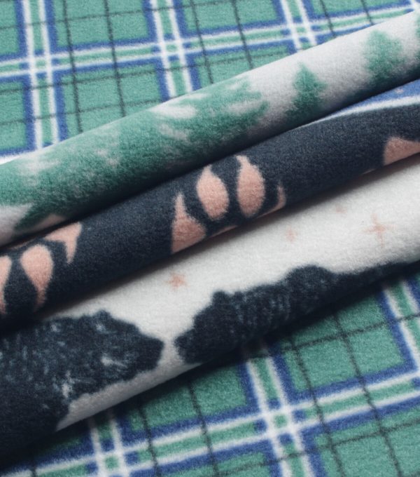 Wilderness   Plaid Anti Pill Fleece Fabric - Image 3