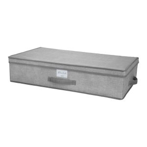 Simplify 28 x 16 Heather Gray Under the Bed Storage Box