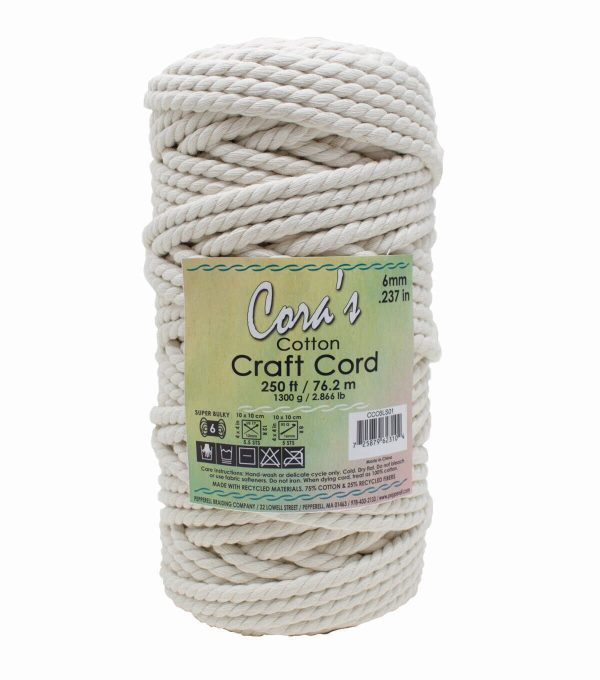 Macrame Natural Cotton Craft Cord - Image 2