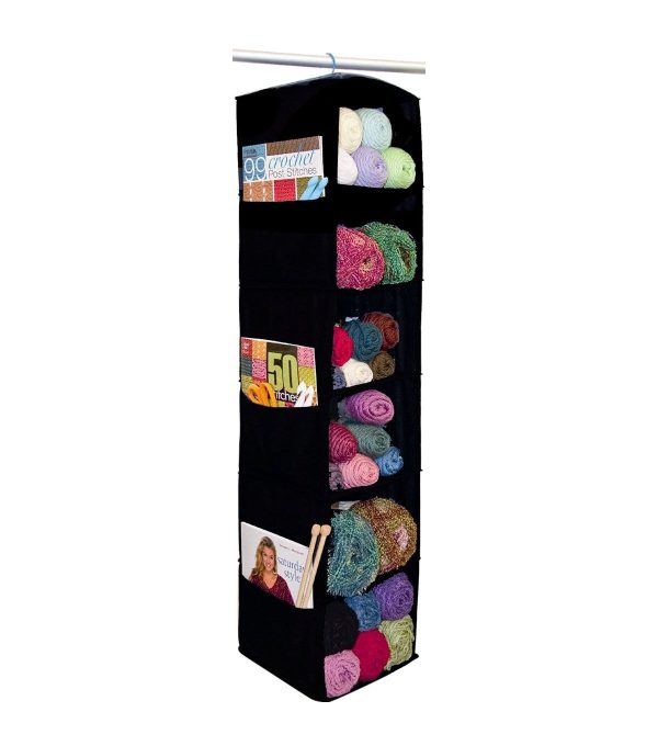 Yarn   Craft Organizer 6 Shelf 48X11X11 Black