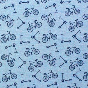 Blue Bikes Super Snuggle Flannel Fabric By POP!