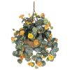 Nearly Natural Nasturtium Silk Hanging Basket