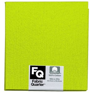 Lime 1 Piece Cotton Fabric Quarter