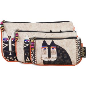Laurel Burch Cosmetic Bags 3 Pkg Wild Cats
