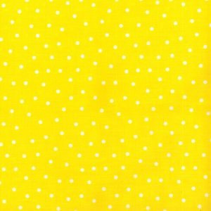Polka Dots on Yellow Quilt Cotton Fabric by Keepsake Calico