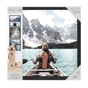Enchante Black Plastic 18 x 18 Photo Frames 3pk