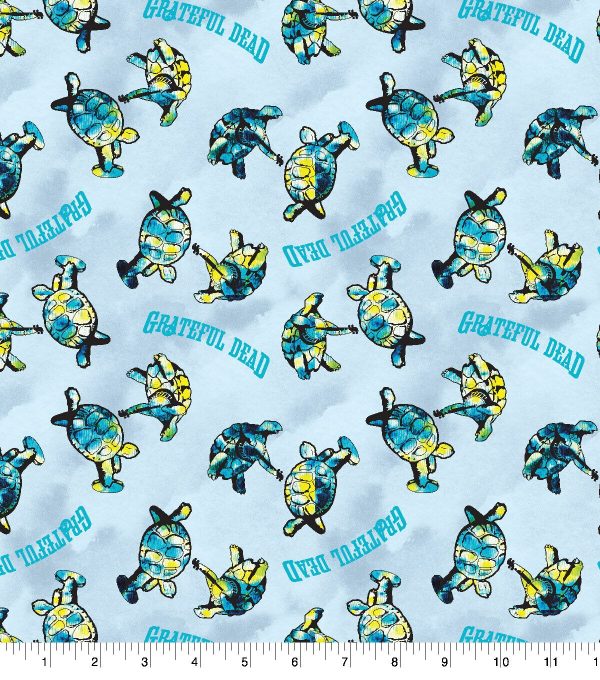 Grateful Dead Cotton Fabric Terrapin Turtles